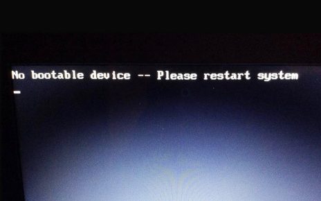 No Bootable Device Found