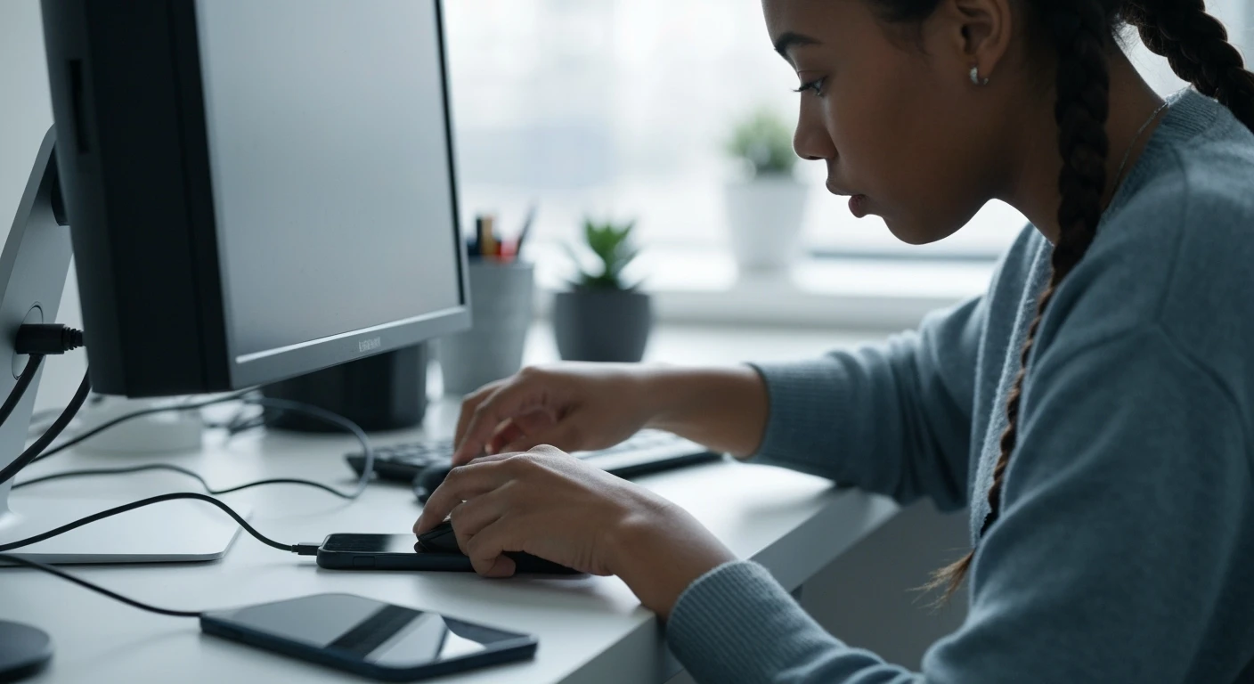 Czy mysz USB i zewnętrzny monitor pomogą odblokować telefon?